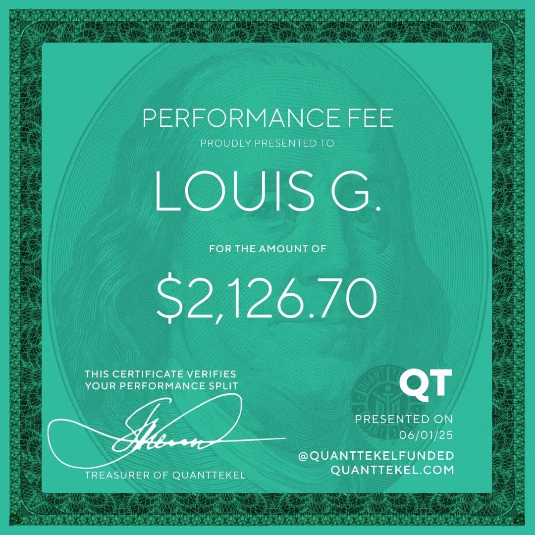 LouisG Trading funded or payout certificate 46